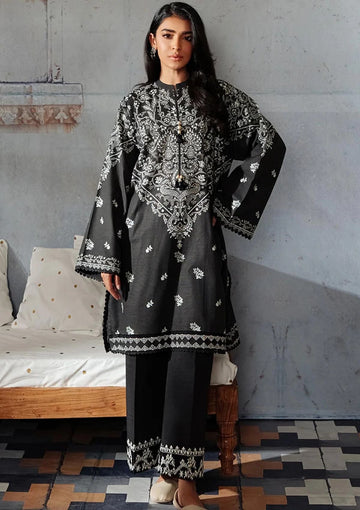 Winter Collection - Cross Stitch - Khaddar/Linen 23 - Black Breeze 14