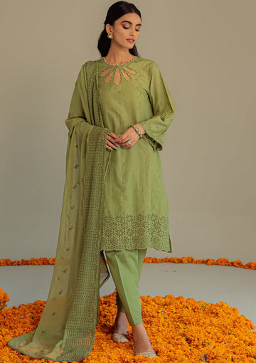 Lawn Collection - Cross Stitch - Chikankari - D#5 | Florent Fringe