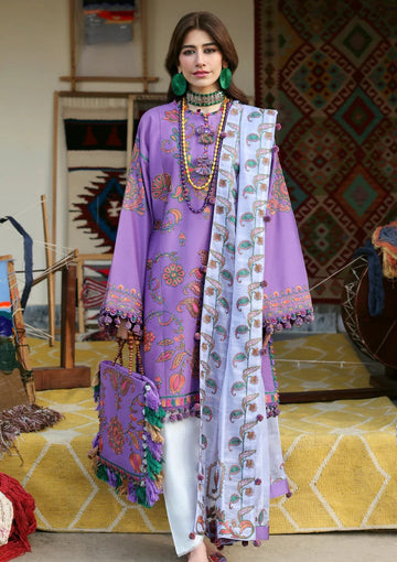 Lawn - Zaha - Unstitched Lawn 25 - ZARIAH (ZL25-09 A)