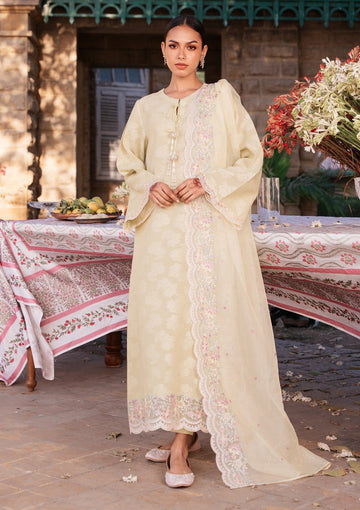 Lawn - Cross Stitch - Eid Unstitched 25 - JASMINE GREEN