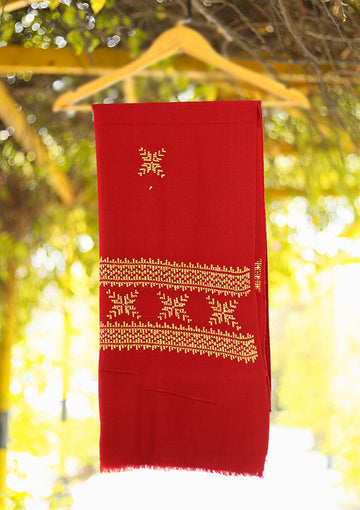Wool Needle Work Shawl D - 50 - T Garden