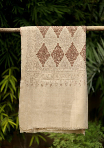 Ari Work Wool Shawl D - 60 - Skin