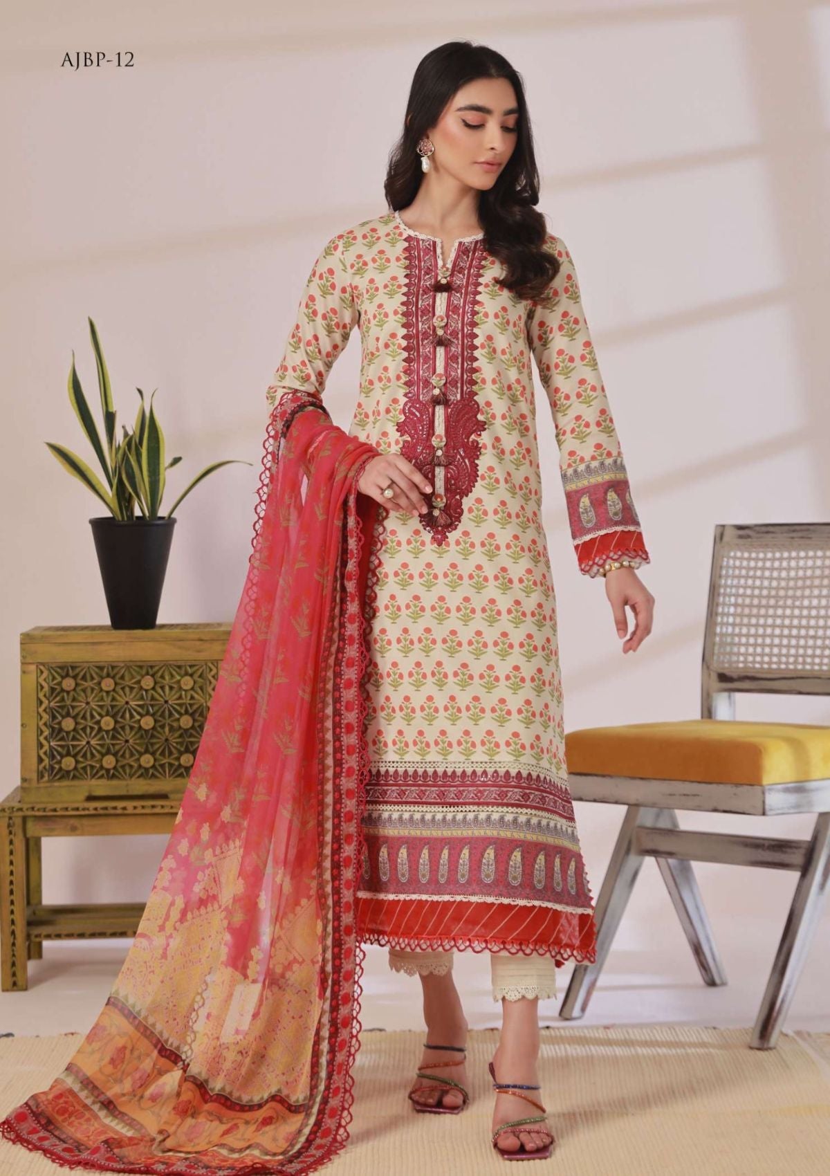 Lawn Collection - Asim Jofa - Prints - AJBP#12