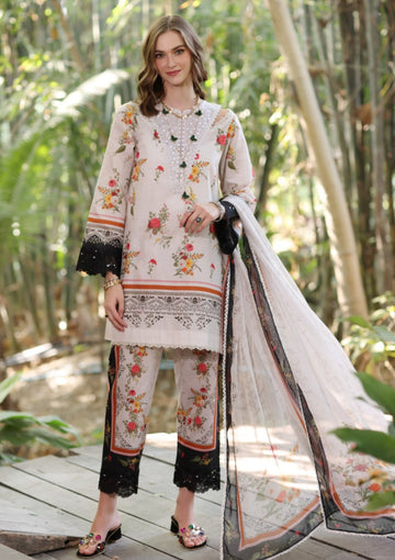 Lawn - Noor by Saadia Asad - Eid Luxe - Printedkari 25 - D#4-B