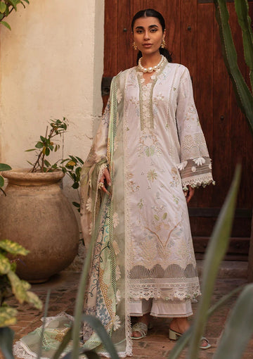 Lawn - Ansab Jahangir - Zoha - Luxury 25 - AJ-LL-25-07 - BabyâÃÂÃÂs Breath