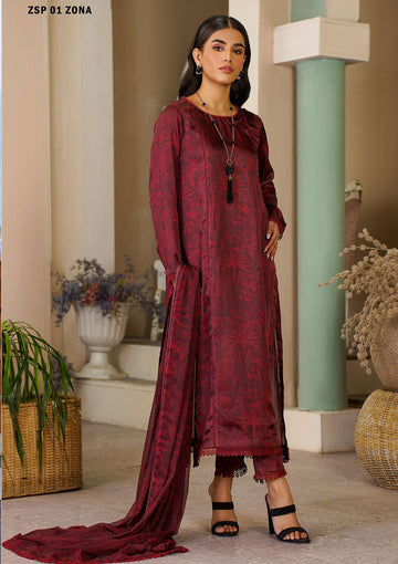 Silk Collection - Zarif - Printed Silk - ZSP#01 - Zona