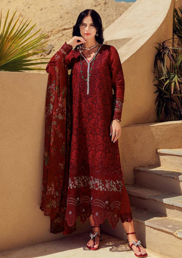 Lawn Collection - Noor by Saadia Asad - Eid Handwork LaserkariÃÂÃÂ Lawn - SL24#01