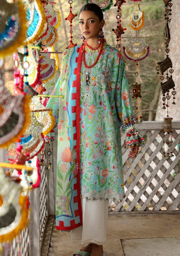 Lawn - Zaha - Unstitched Lawn 25 - ZARAAH (ZL25-08 B)