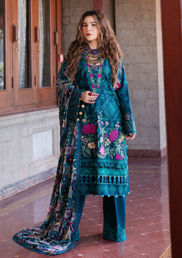 Winter Collection - Maryam Hussain - Winter Shawl 24 - D#1 - Opal