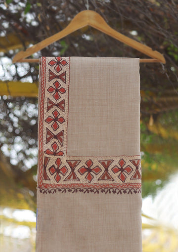 Wool Ari Work Shawl D - 39 - D SKIN