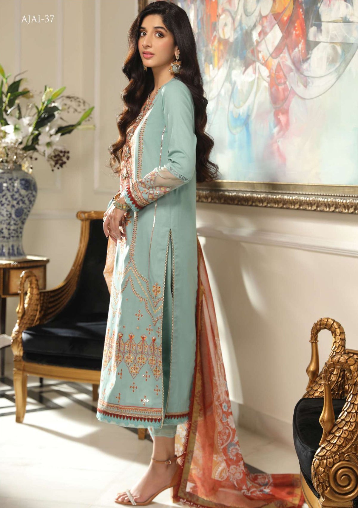 Lawn Collection - Asim Jofa - Aira - AJAI#37