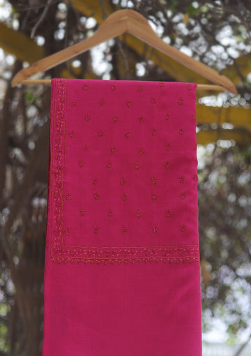 Wool Needle Work Shawl D - 70R - SH PINK