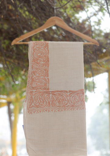 Wool Ari Work Shawl D - 29G - SKIN