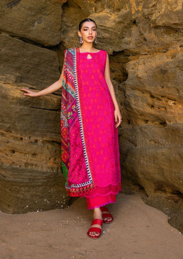 Lawn Collection - Zainab Chottani - Chikankari 24 - ZCC#6B - Laali