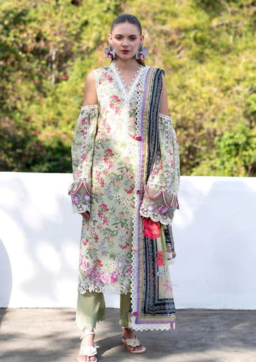 Lawn - Alif - AJR Printkari 25 - PK#12 - Pink Patel
