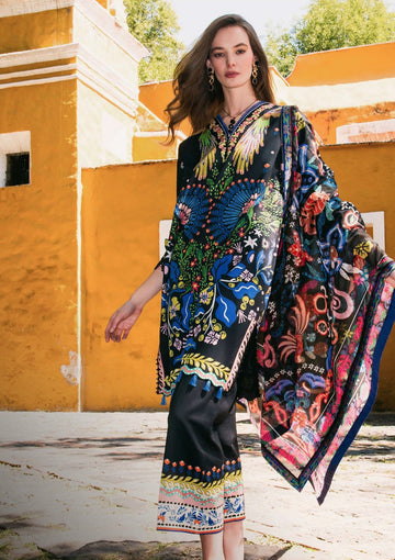 Lawn - Mushq - Hemline - La Dolce - Prints Vol-2 - HUN25#02A - SPRING BOUQUEÃÂâ