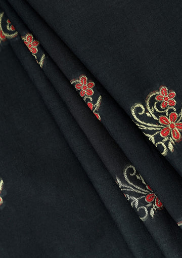 Elite Men Raw Silk Jacquard Unstitched Waistcoat Fabric