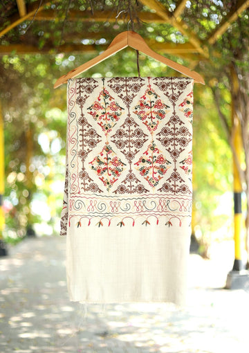 Ari Work Wool Shawl D - 25 - Fawn