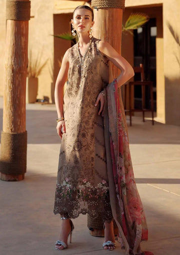 Lawn Collection - Noor by Saadia Asad - Eid Handwork LaserkariÃÂÃÂ Lawn - SL24#08