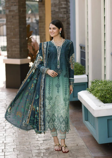 Lawn Collection - Saadia Asad - Eid Handwork - Laserkari - D#3