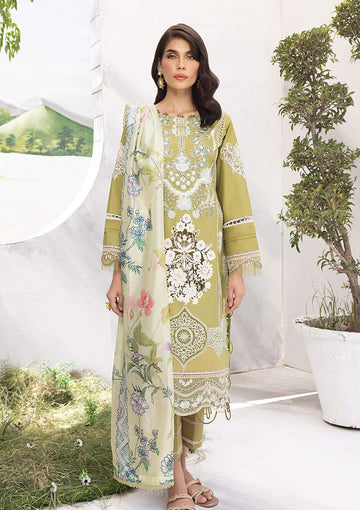 Lawn Collection - Asifa & Nabeel - Aleyna - V02 - AVOCADO (ALV-15)
