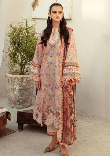 Lawn Collection - Alif - Affordable - AFL#7 - CORAL BLUSH