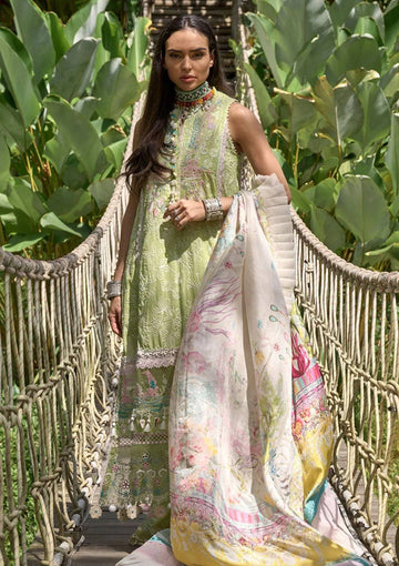 Lawn Collection - Ansab Jahangir - Zoha - Luxury 24 - AJ24#02 - LOTUS POD