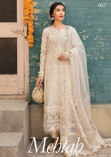 Formal Dress - Afrozeh - Dhoop kinaray - Mehtab - D#2