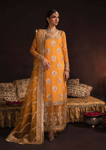 Formal Dress - Afrozeh - Divani - Silk - AS#006 (Amaltas)