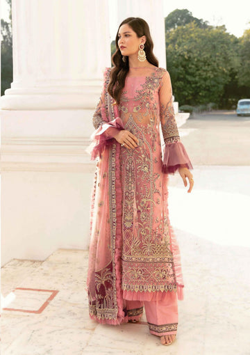 Formal Dress - Afrozeh - La Fuchsia - Rose Shell Pink - D#09