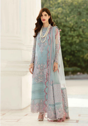 Formal Dress - Afrozeh - La Fuchsia - Serene Sky - D#10