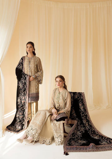 Formal Dress - Alizeh - Premium Velvet - D#1 (Zawiya)