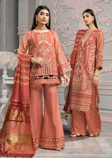 Formal Dress - Alizeh - Vasl e Meeras V12 - Naranj - D#2
