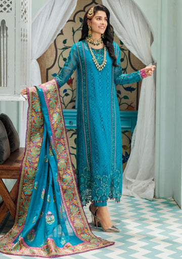 Formal Dress - Noor - Saadia Asad - Chiffon Laserkari - D#5