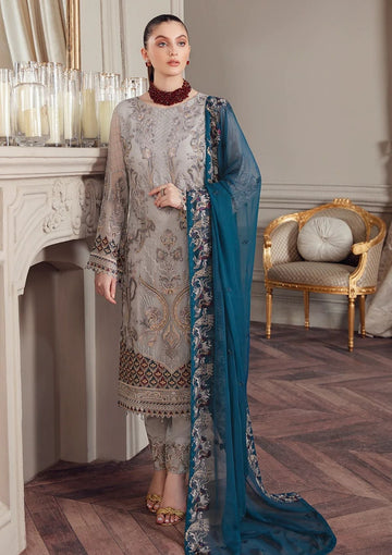 Formal Dress - Ramsha - Chevron - Chiffon - V05 - A#503