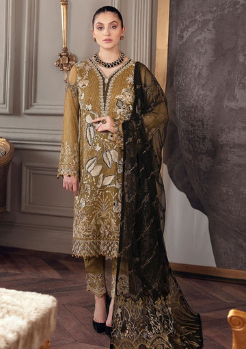Formal Dress - Ramsha - Chevron - Chiffon - V05 - A#504