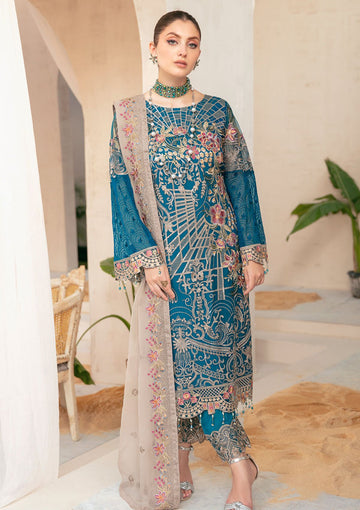 Formal Dress - Ramsha - Chiffon - V22 - F#2201