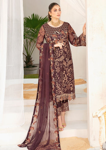 Formal Dress - Ramsha - Chiffon - V22 - F#2211