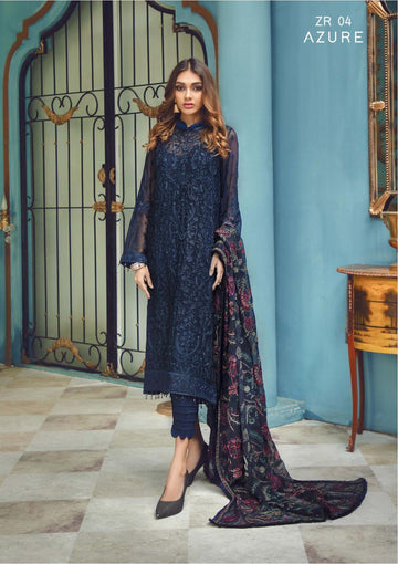 Formal Dress - Zarif - Rangrez - AZURE - D#04