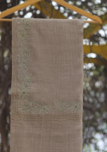 Wool Ari Work Shawl D - 26F - BROWN