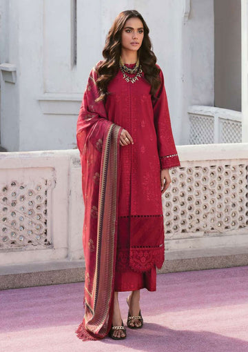 Lawn Collection - Afrozeh - Lamhay - AL#08 (Crimson)