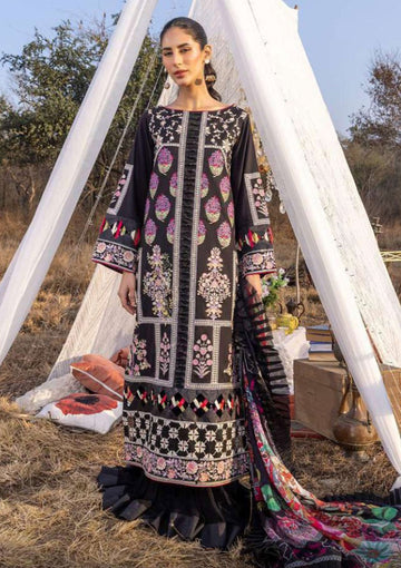 Lawn Collection - Asifa & Nabeel - Aleyna - ASL#01 (Noir)
