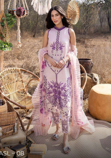 Lawn Collection - Asifa & Nabeel - Aleyna - ASL#08 (Zinnia)