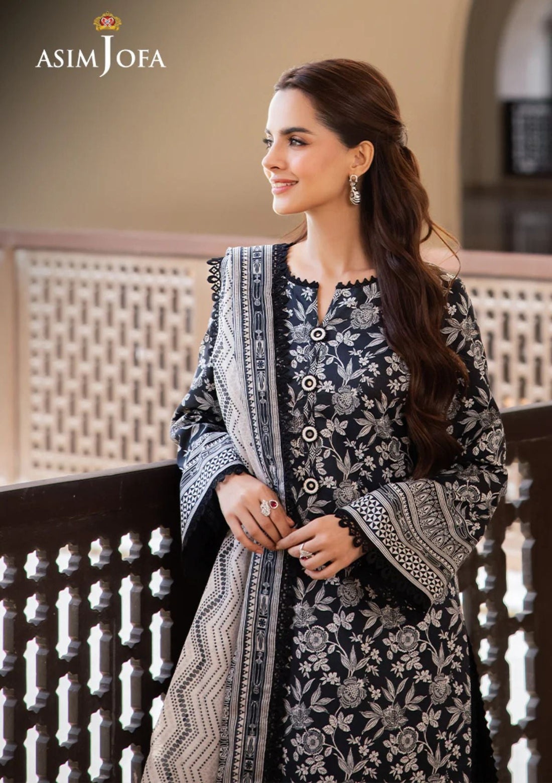 Lawn Collection - Asim Jofa - Monochrome - AM24#07
