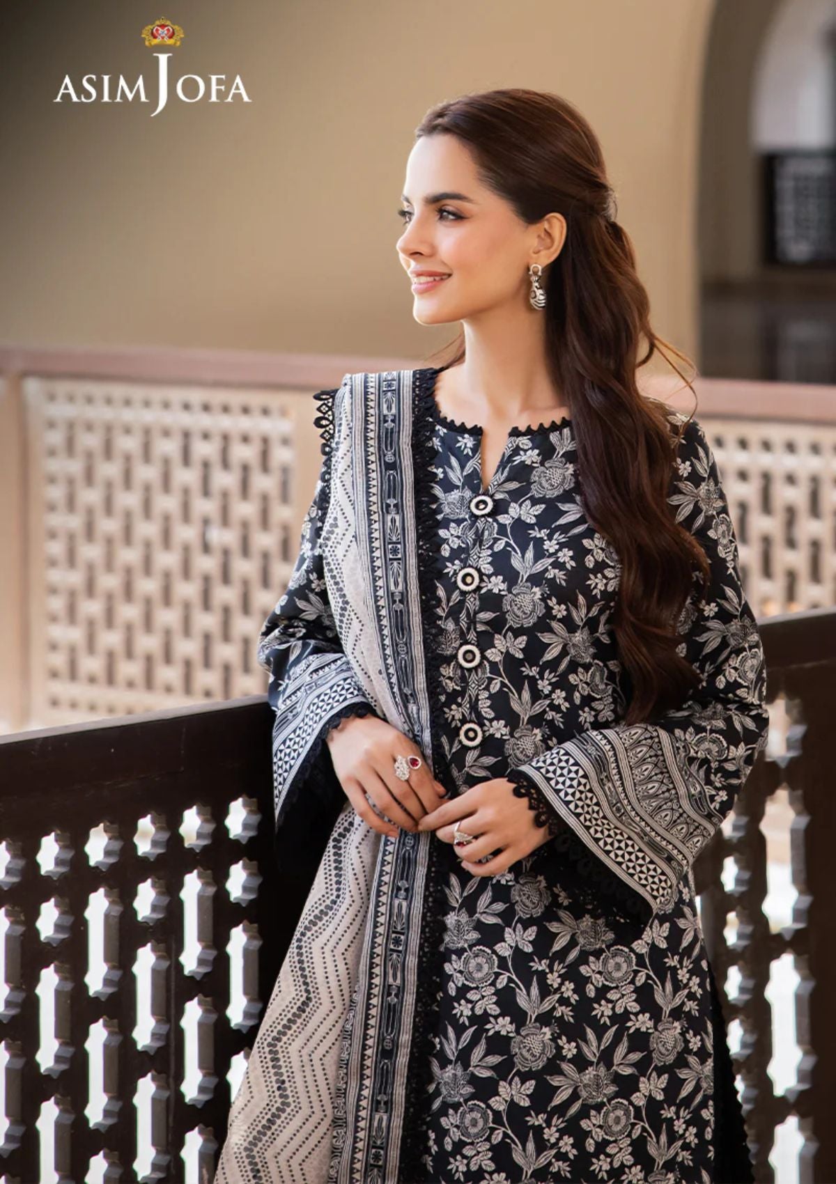 Lawn Collection - Asim Jofa - Monochrome - AM24#07