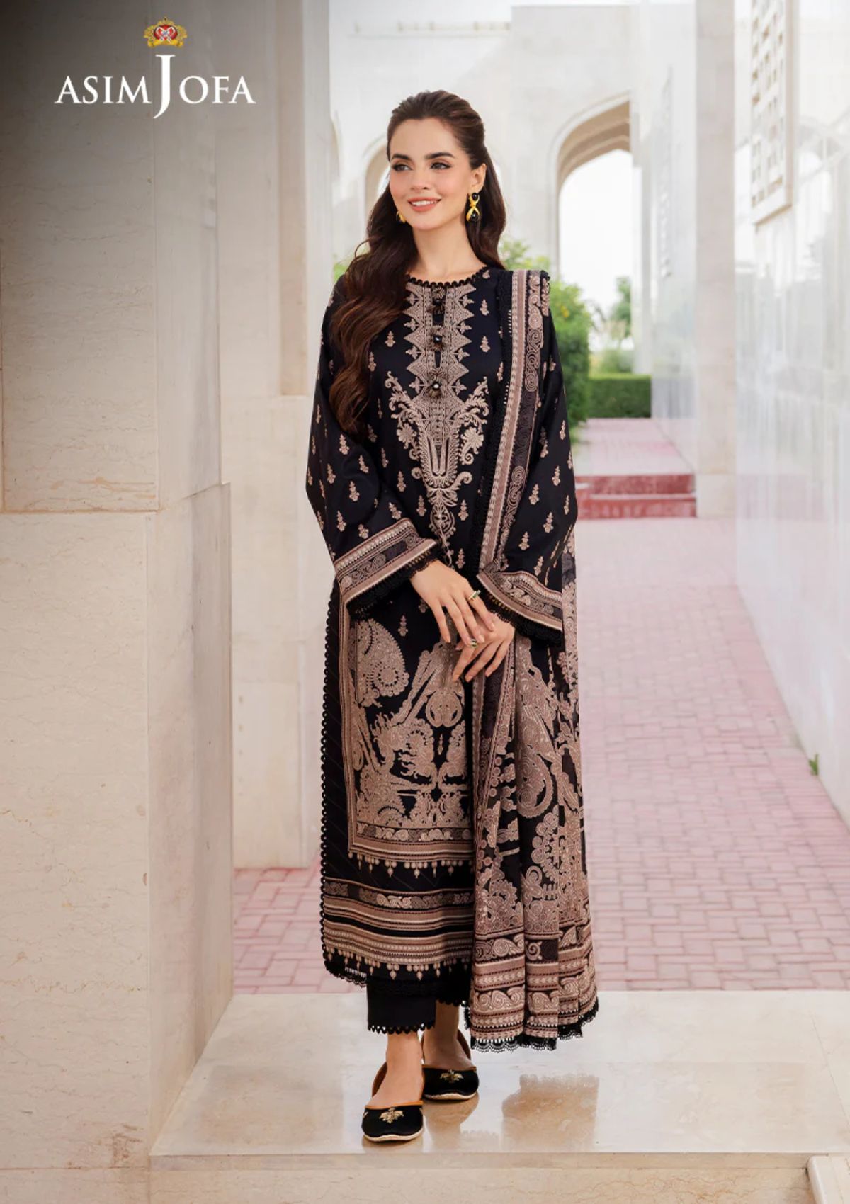 Lawn Collection - Asim Jofa - Monochrome - AM24#08