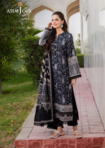 Lawn Collection - Asim Jofa - Monochrome - AM24#09