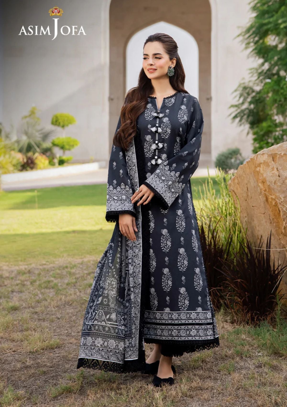 Lawn Collection - Asim Jofa - Monochrome - AM24#03
