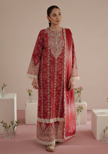 Lawn - Afrozeh - Floral Charm - AFC25#01 - Diana