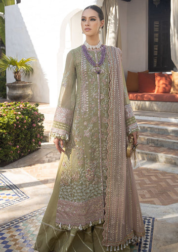 Formal Collection - Alif - Luxury Chiffon - FOREST FLEUR
